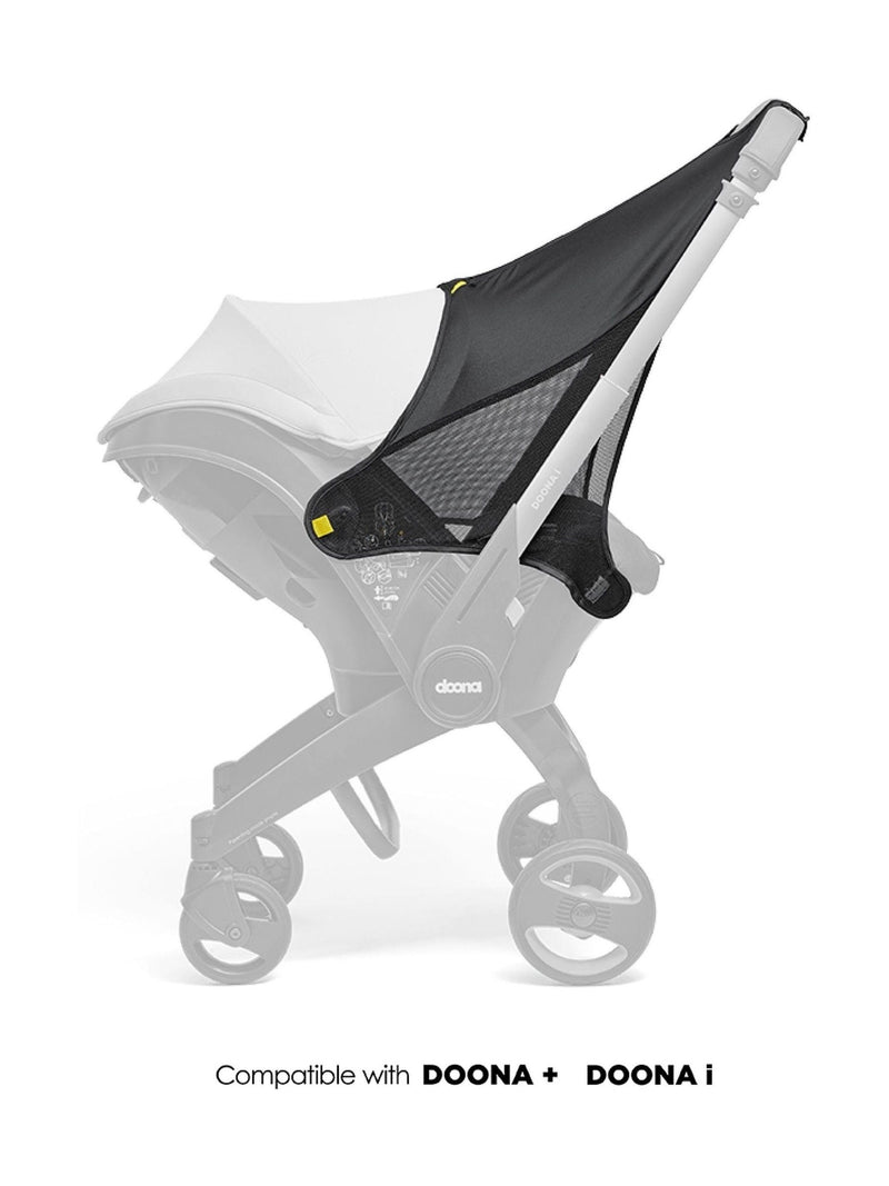 Doona black sunshade extension for prams (British brand)