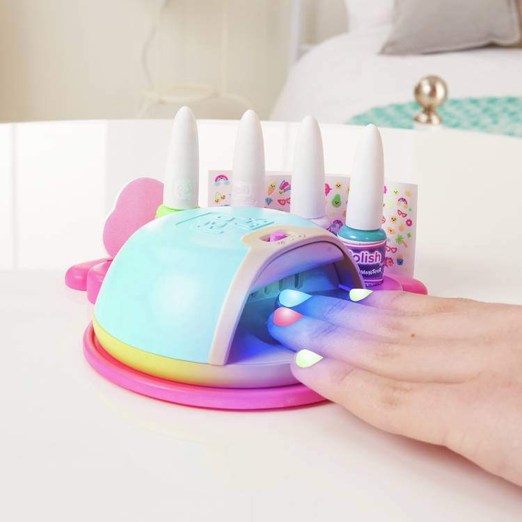 FabLab Glam and Glow Nail Studio kit with UV dryer and stickers, imported from the UK