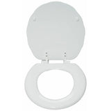 Argos Home moulded wood toilet seat white (British brand)