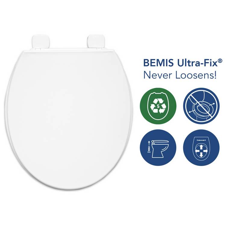 Bemis Chester Eco toilet seat off white, imported from the UK