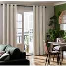 Habitat blackout eyelet curtains cream 168x229cm, UK version