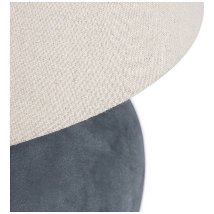 Habitat 59cm ceramic table lamp grey and white, UK version