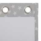 Habitat Kids Star Blackout Eyelet Curtain - Grey