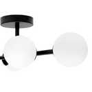 Habitat black bathroom flush ceiling light, UK version