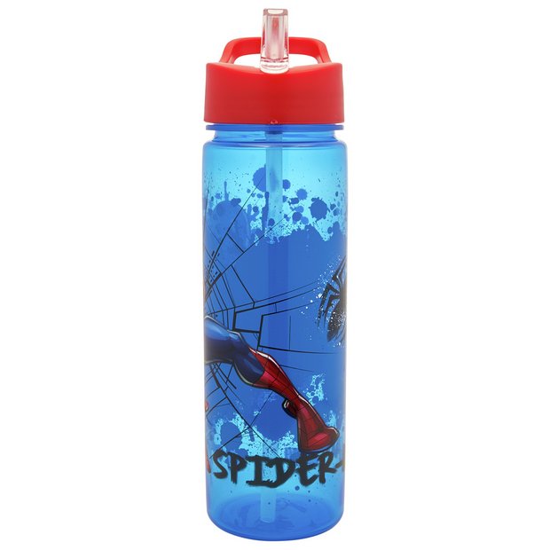 Spider-Man blue and red sipper water bottle 600ml (British brand)