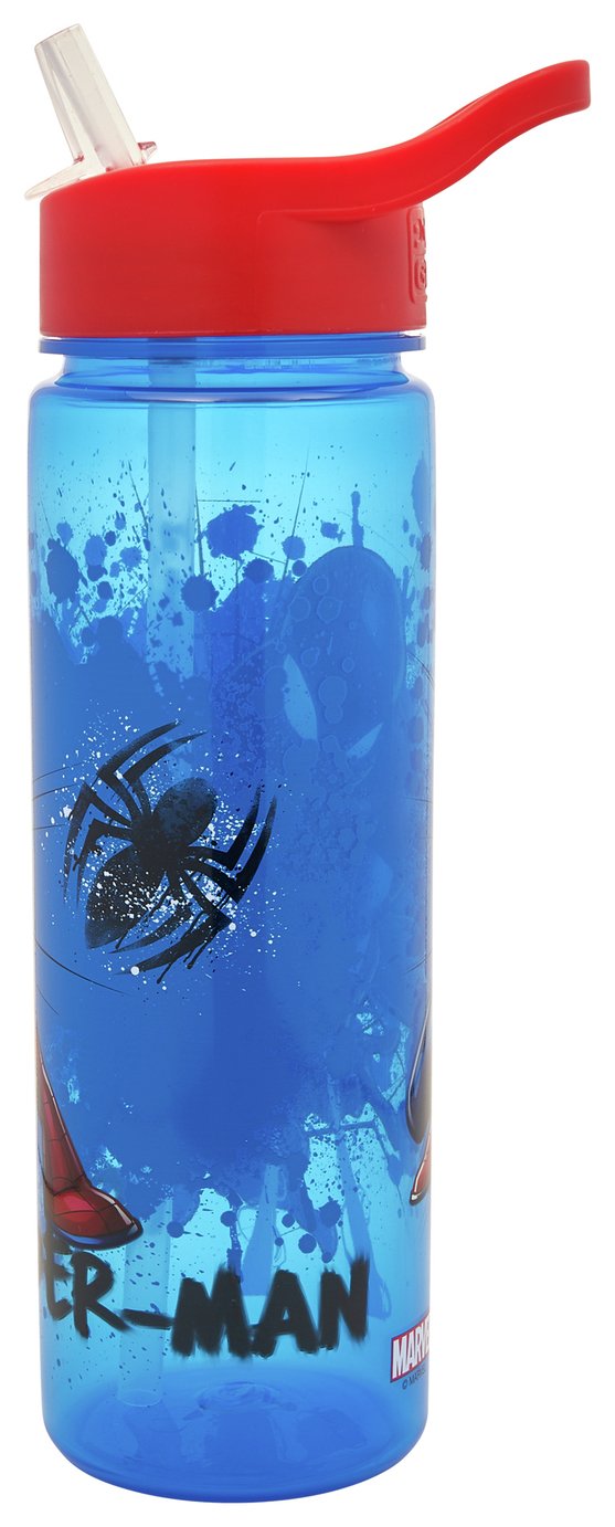 Spider-Man blue and red sipper water bottle 600ml (British brand)