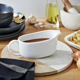 Habitat Riko white porcelain gravy boat 600ml, UK version
