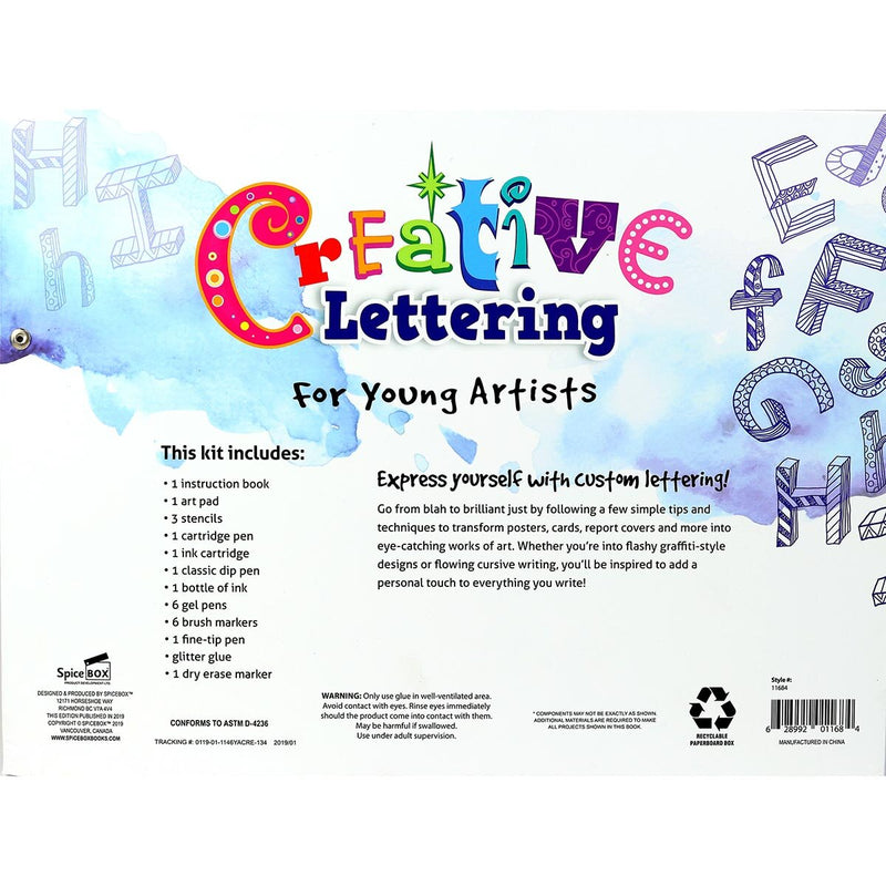 Young Artist creative lettering kit - British product