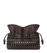 Harrods LOEWE Leather Woven Flamenco Clutch Bag- Buy online at McGrocer