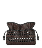 LOEWE Flamenco clutch bag in woven leather (British brand)