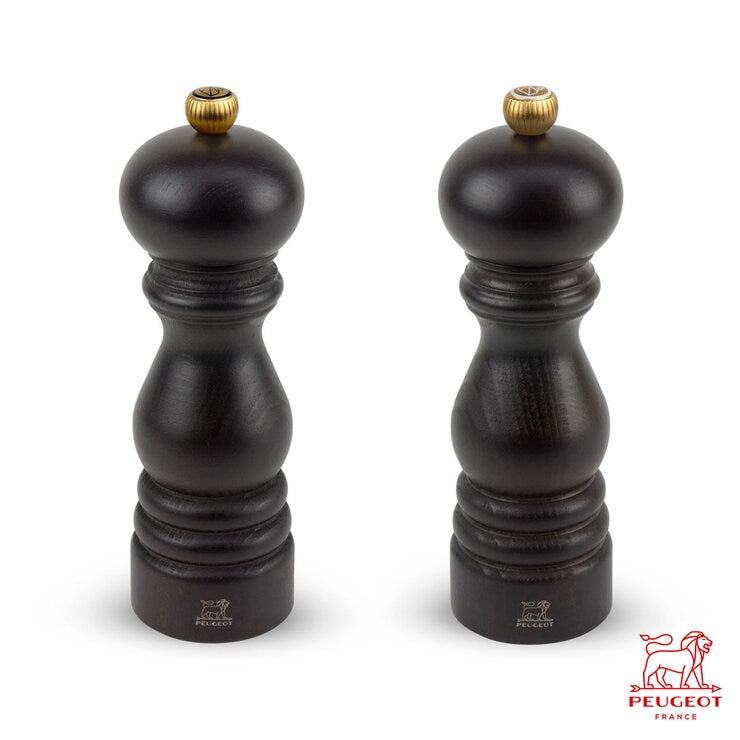 Peugeot Salt and Pepper Mill Set Chocolate 18cm, UK version