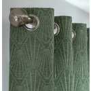 Habitat Thermal Eyelet Curtains Green 117x137cm, UK version