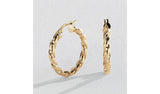 Argos Revere 9ct Yellow Gold Twisted Hoop Earrings 20mm- Buy online at McGrocer