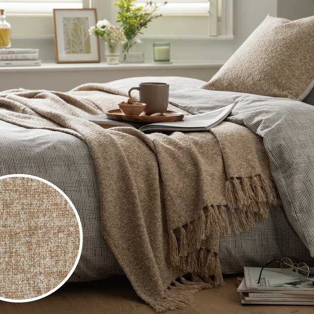 Habitat Boucle Throw natural 125x150cm, UK version