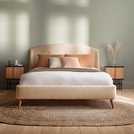 Silentnight Evana double boucle ivory bed frame (British brand)