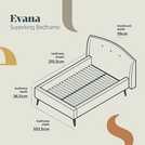 Silentnight Evana Superking Boucle Bed Frame in Ivory (British brand)