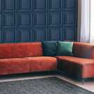 Fresco Wood Panel Blueberry Wallpaper 52cm x 10m roll - British product