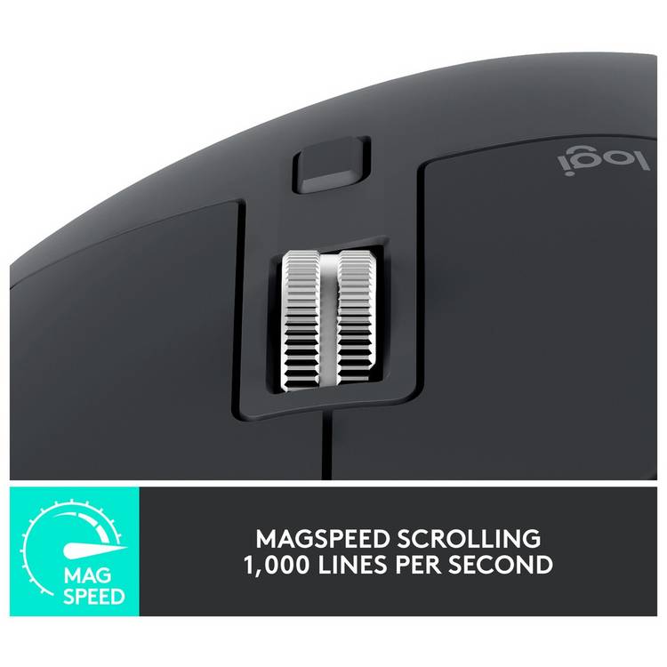 Logitech MX Master 3S wireless mouse - British product