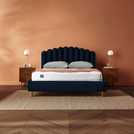 Silentnight Velvet Bed Frame Blue Kingsize (British brand)