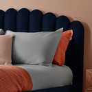 Silentnight Velvet Bed Frame Blue Kingsize (British brand)