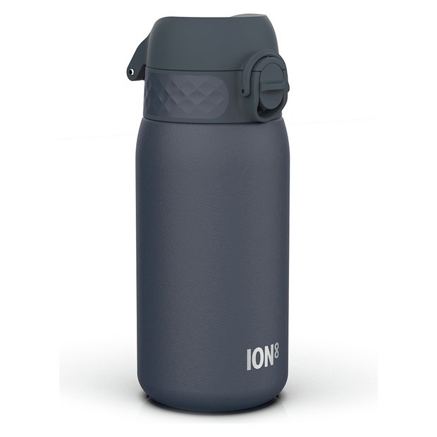 Ion8 Ash Navy water bottle 400ml, UK version