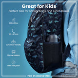 Ion8 Ash Navy water bottle 400ml, UK version