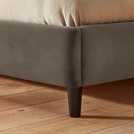 Silentnight Kingsize Velvet Bed Frame Charcoal (British brand)