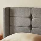 Silentnight Kingsize Fabric Bed Frame Stone Grey (British brand)