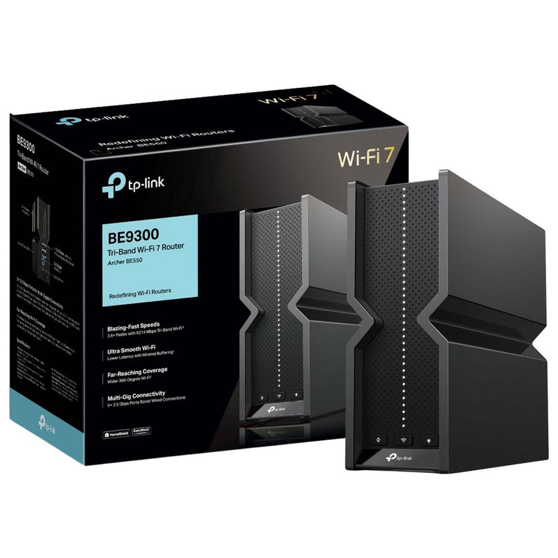 TP-Link BE9300 Tri-Band Wi-Fi 7 router (British brand)
