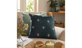 Argos Habitat Gold Bee Printed Cushion Teal 43x43cm- Buy online at McGrocer