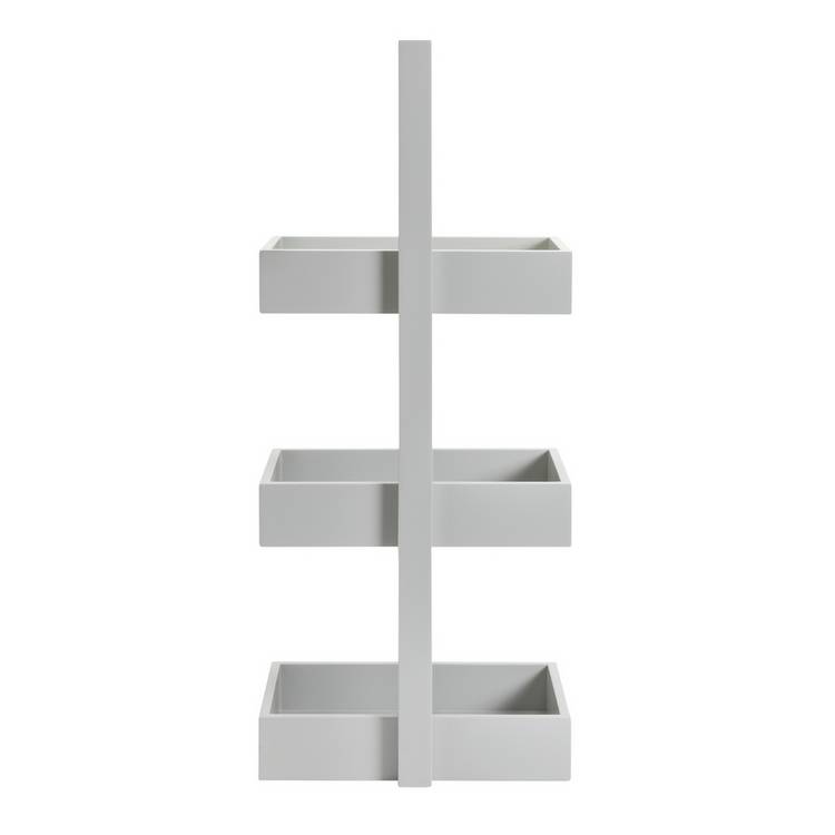 Argos Home 3-Tier Caddy grey bathroom storage unit (British brand)