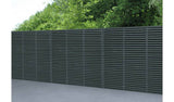 Forest Garden grey fence panel set of 3 - British product