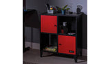 Argos X Rocker Mesh-Tek Square 4 Cube Storage Cabinet Red and Black- Buy online at McGrocer