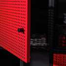 X Rocker Mesh-Tek 4 cube storage unit Red and Black (British brand)