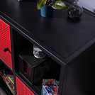 X Rocker Mesh-Tek 4 cube storage unit Red and Black (British brand)