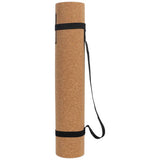 Pro Fitness cork TPE yoga mat with carry strap 5mm (British brand)