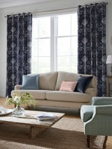 Next Laura Ashley Blue Josette Made to Measure Curtains- Buy online at McGrocer