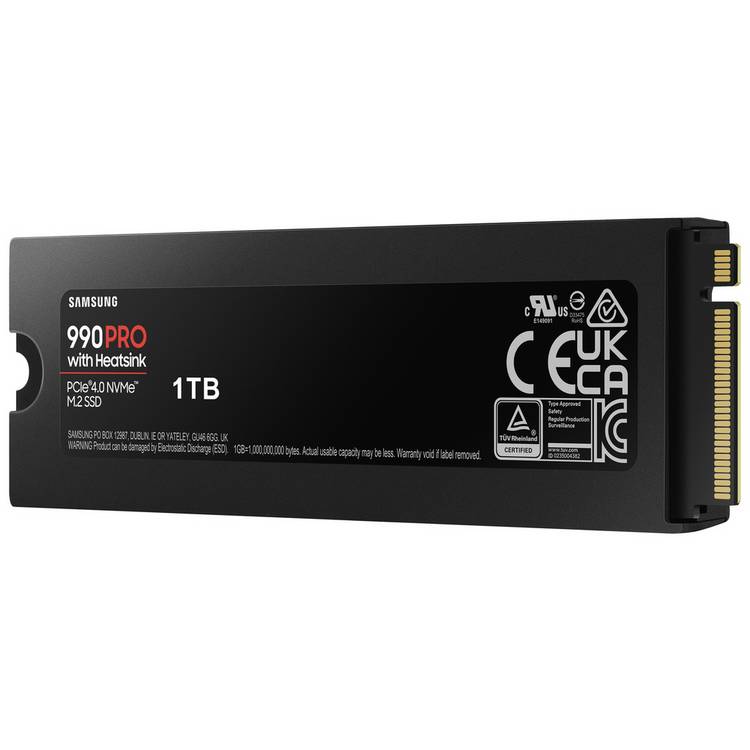 Samsung 990 PRO Heatsink 1TB SSD (British brand)