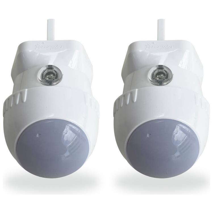 Dreambaby auto swivel LED night light 2 pack, UK version