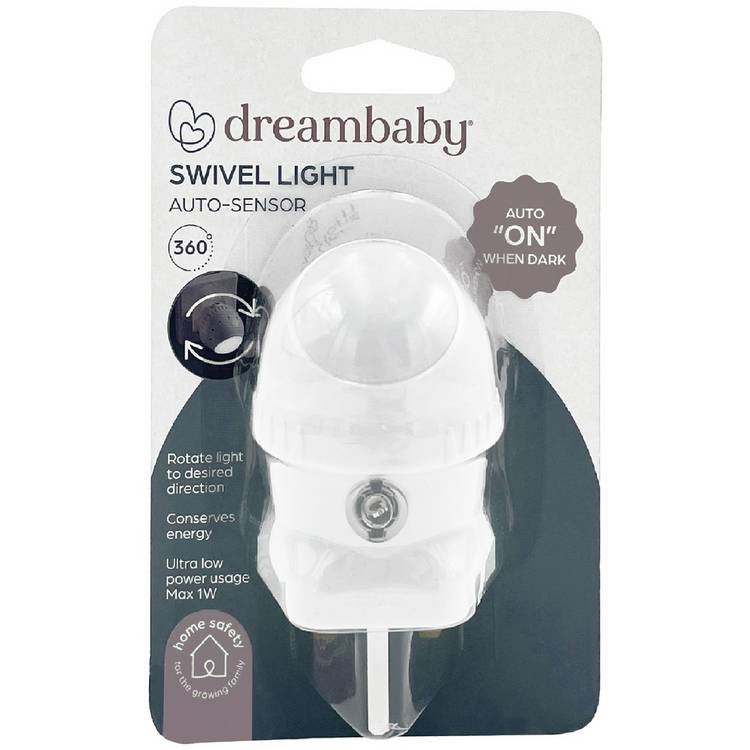Dreambaby auto swivel LED night light 2 pack, UK version