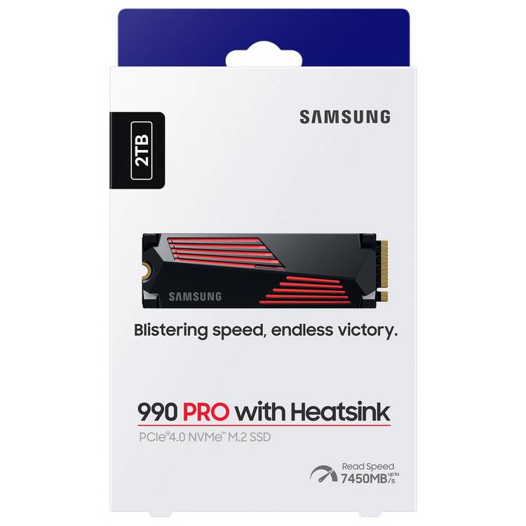 Samsung 990 PRO Heatsink 2TB SSD, UK version