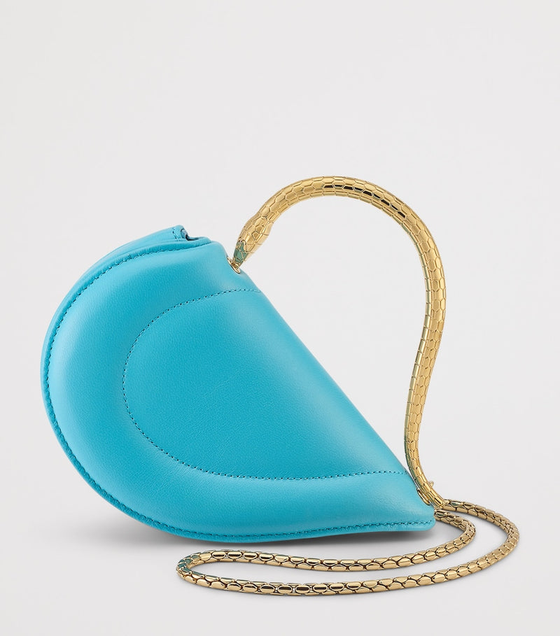 Bvlgari Serpenti Cuoricino mini leather top-handle bag, imported from the UK
