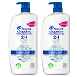 Costco UK Head and Shoulders Classic Clean 2in1 Anti-Dandruff Shampoo & Conditioner 2 x 1L- Buy online at McGrocer
