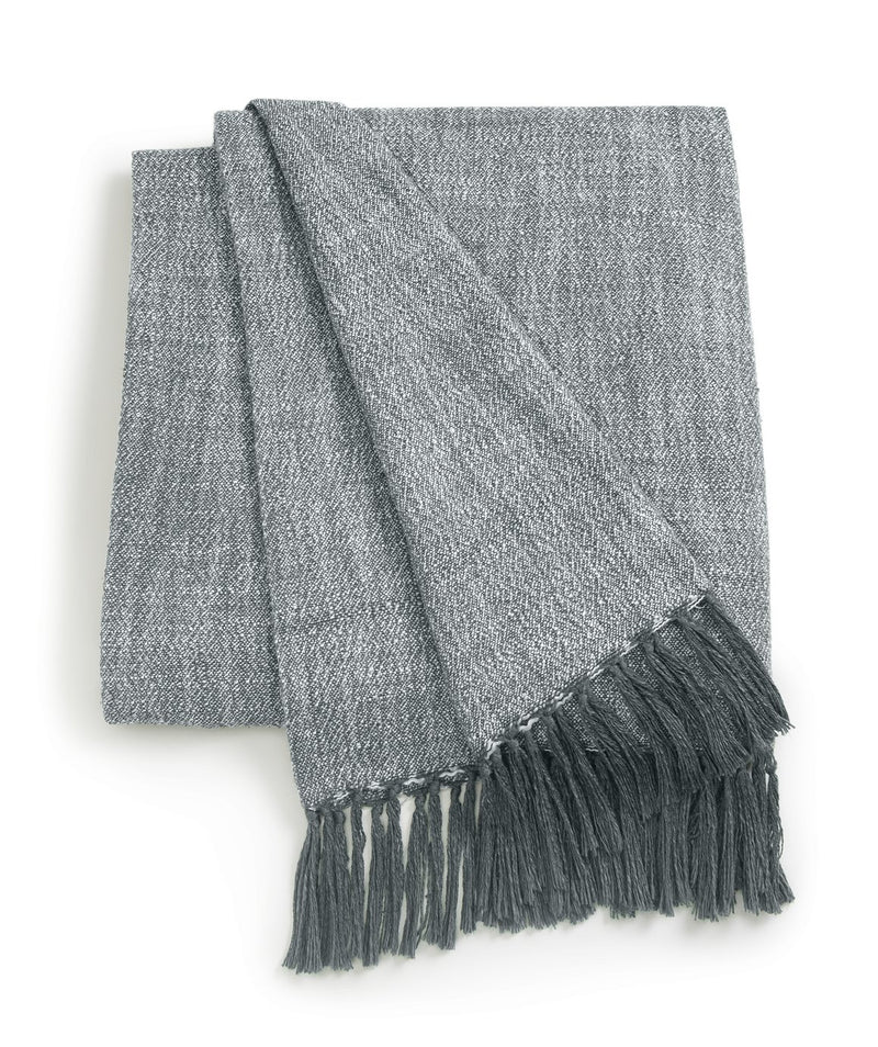 Habitat grey woven throw 150x200cm (British brand)