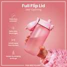 Ion8 Pink Rose water bottle 350ml, UK version