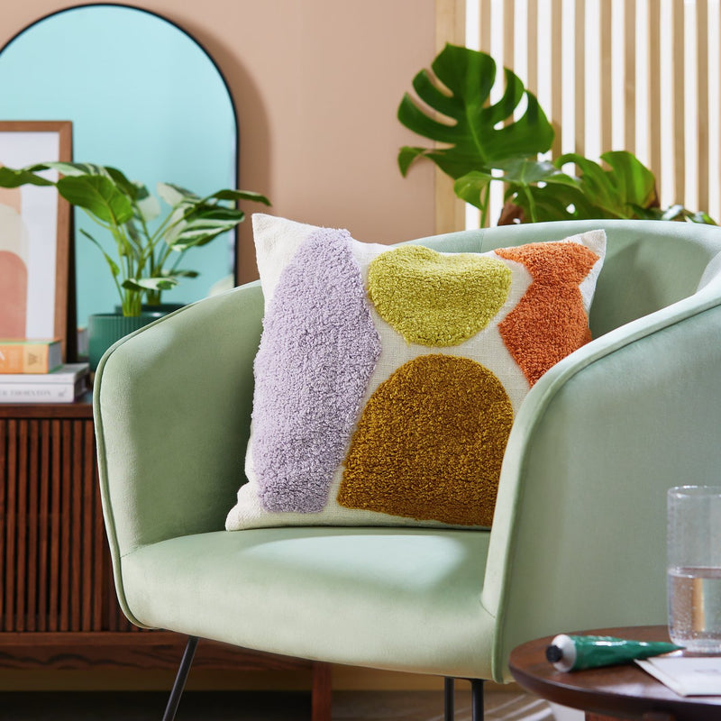Habitat Geo Technique multicoloured cushion 43x43cm, UK version