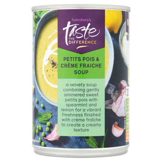 Sainsbury's Petits Pois & Creme Fraiche Soup, Taste the Difference 400g