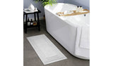 Argos Habitat Deep Pile White Cotton Cut Pile Bath Runner 40x100cm- Buy online at McGrocer