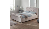 Argos Argos Home Harrogate Double Velvet Ottoman Bed Frame - Silver- Buy online at McGrocer