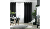 Argos Habitat Black Velvet Eyelet Curtains 229x229cm- Buy online at McGrocer